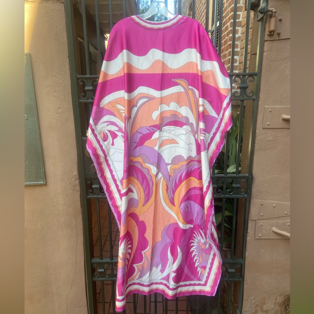 Beulah Pink and Purple Patterned Garment kaftan - Picture 3 of 3